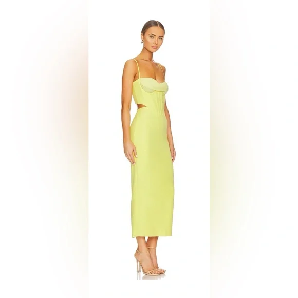 Martini Midi Dress in Limoncello EUC - Picture 2 of 3
